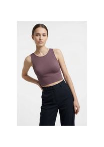 Only Play, Damen, Trainingstop &raquo;ONPJAIA LIFE&laquo; Cropped Fit, in feiner Rippstruktur, Rose Brown, XS, Cropped Trainingstop von Only Play