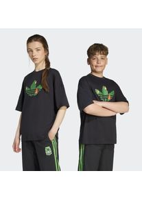adidas originals, Unisex, T-Shirt &raquo;ADIDAS X MINECRAFT KIDS&laquo; lockere Passform, Rundhalsausschnitt, ohne Verschluss, f&uuml;r Kinder, Black, 158, Ein T-Shirt