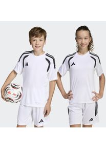 adidas Performance, Unisex, Fu&szlig;balltrikot &raquo;TIRO26 LIGA KIDS TRIKOT&laquo;, White/Black/Black, 140, Fu&szlig;balltrikot mit Climacool Technologie f&uuml;r ein k&uuml;hles, 