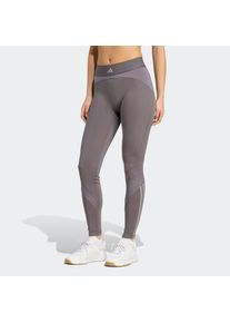 adidas Performance, Damen, Trainingstights &raquo;HYPERGLAM SHINE FULL-LENGTH LEGGINGS&laquo; sportlicher Mix aus gl&auml;nzendem und mattem Material, mit Jacquard-