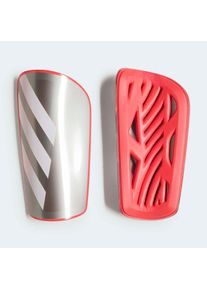 adidas Performance, Unisex, Fu&szlig;ball Schienbeinschoner &raquo;TIRO LEAGUE SCHIENBEINSCHONER&laquo;, Iron Metallic/Lucid Red/White/Zero Metallic, L, 