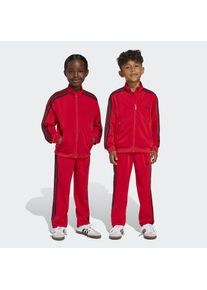 adidas originals, Unisex, Trainingsanzug &raquo;FIREBIRD&laquo; 2 tlg., Better Scarlet/Black, 104, Kinder-Trainingsanzug mit kultigem Firebird Design f&uuml;r einen 