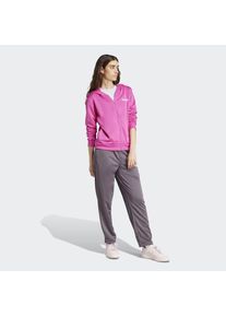 adidas Sportswear, Damen, Trainingsanzug &raquo;W LINEAR TS&laquo; 2 Stk. zweiteiliges Set, f&uuml;r Laufen, aus Polyester, mit Rippb&uuml;ndchen, Semi Lucid Fuchsia, XS, 