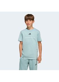 adidas Sportswear, Herren, T-Shirt &raquo;ADIDAS SLOGAN SINGLE JERSEY&laquo; sportlicher Stil, kurze &Auml;rmel, elastisches Material, mit Slogan, Tactile Green, 128, 