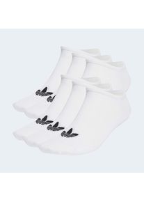 adidas originals, Damen, Sportsocken &raquo;TREFOIL LINER, 6 PAAR&laquo; 6 Paar tlg. f&uuml;r sportive Aktivit&auml;ten und Laufen, 6er Packung, mit Logodruck, White, S (37