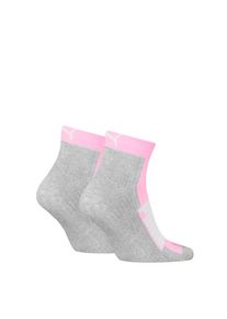 Puma, Damen, Kurzsocken &raquo; UNISEX BWT CUSHIONED QUARTER 2P&laquo; 2 Paar, Zweifarbig, Rippenb&uuml;ndchen, basic pink, 35-38, basic pink, Quarter-Socks von Puma