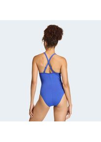 adidas Performance, Damen, Badeanzug &raquo;3-STREIFEN HIGH NECK 2-WAY STRAPS PEACHSOFT&laquo; 1 Stk., Semi Lucid Blue, 44 - N-Gr, Badeanzug mit hohem 