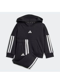 adidas Sportswear, Unisex, Trainingsanzug &raquo;I 3S FL HD JOG&laquo; 2 Stk., Black / White, 80, Dieser Jogginganzug f&uuml;r Babys und Kleinkinder ist teilweise aus 