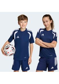 adidas Performance, Unisex, Fu&szlig;balltrikot &raquo;TIRO26 LIGA KIDS TRIKOT&laquo;, Team Navy Blue 2/White, 128, Fu&szlig;balltrikot mit Climacool Technologie f&uuml;r ein 