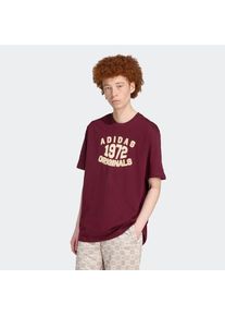 adidas originals, Herren, T-Shirt &raquo;LOCKER GESCHNITTENES&laquo; im College-Stil, sportlicher Stil, aus weichem Baumwollmix, Noble Maroon, S, T-Shirt mit 