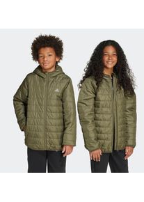adidas Sportswear, Unisex, Outdoorjacke &raquo;ESSENTIALS LIGHT PADDED KINDER&laquo;, Olive Strata / Reflective Silver, 176, Eine leichte Jacke mit warmer 