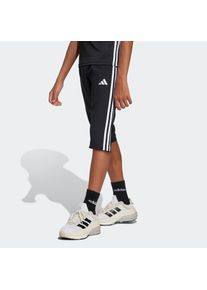 adidas Performance, Unisex, Trainingshose &raquo;TIRO 25 ESSENTIALS KIDS 3/4-, GEWEBT&laquo;, Black/White -, 152 - N-Gr, Diese k&uuml;rzer geschnittene Hose Cropped 