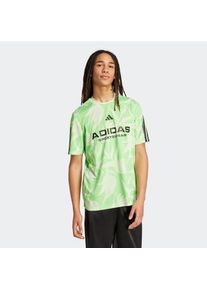 adidas Sportswear, Herren, T-Shirt &raquo;COMMON GOAL&laquo; sportlicher Stil, mit Rundhalsausschnitt, Allover-Print, Multicolor / Semi Green Spark / Lime Burst, 