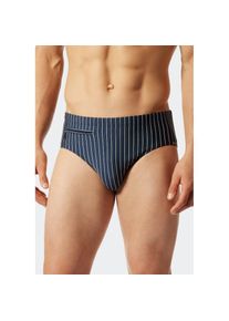 Schiesser, Herren, Badeslip &raquo;Nautical Casual&laquo; mit wei&szlig;en Streifen, 801-admiral, 5 - N-Gr, Herren-Badehose von Schiesser