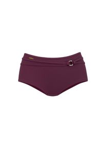 Lascana, Damen, Bikini-Hotpants &raquo;Italy&laquo; mit Zierg&uuml;rtel, bordeaux, N-Gr, 44 - N-Gr, bordeaux, Mix-Kini nach Lust und Laune mixen
