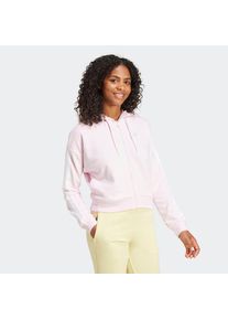 adidas Sportswear, Damen, Kapuzensweatshirt &raquo;ESSENTIALS 3-STREIFEN FRENCH TERRY&laquo;, Clear Pink / White, XL, Diese Kapuzenjacke ist teilweise aus einem 