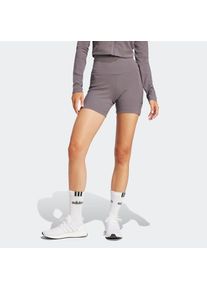 adidas Sportswear, Damen, Shorts &raquo;ALL SZN RIB HIGH-WAIST KURZE LEGGINGS&laquo;, Grey Strata / Grey Strata - Normal-Gr., XXL - N-Gr, Gerippte kurze Leggings 
