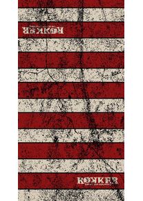 Rokker Stone Striped, multifunctional headwear , color: Red/Beige , size: One Size