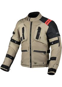 Macna Higera, veste textile imperm&eacute;able , couleur: Beige/Noir , taille: S