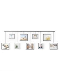 Umbra Collagen-Bilderrahmen, Schwarz, Transparent, Metall, Glas, 3.5x78x223 cm, Bilder & Rahmen, Bilderrahmen, Metallrahmen