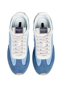 Pepe Jeans Baskets basses 'Jane Subtle' Femme camel / bleu / bleu pastel taille 40