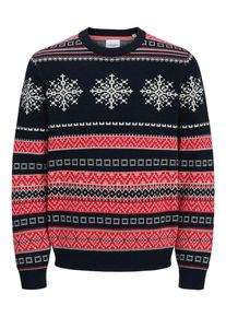 Jack & Jones JACK & JONES Pulover 'MAS NOEL' Bărbaţi albastru, Mărimea XL