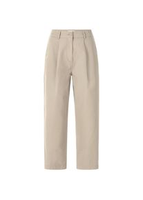 Knowledge Cotton Apparel Damen-Bundfaltenhose Beige XL