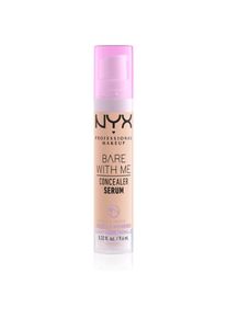 Nyx Cosmetics NYX Professional Makeup Bare With Me Concealer Serum hidrat&aacute;l&oacute; korrektor 2 az 1-ben &aacute;rnyalat 02 Light 9,6 ml