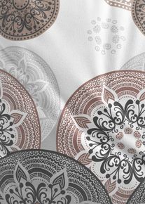 Sengesett med ornamenter, gr&aring;, st&oslash;rrelse 3 (1x 80x80 cm, 1x 155x220 cm), bonprix