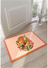 D&oslash;rmatte med p&aring;skepynt, oransje, st&oslash;rrelse 38x59 cm, bonprix