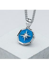 Holzkern Necklaces Men srebro i apatyt