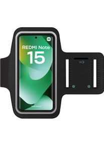SmartFitness Handy Sport Armband, Smartphone Sportarmband, Schwarz, Transparent