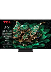 TCL 50C7K (50", Mini-LED, 4K, 2025), TV, Schwarz