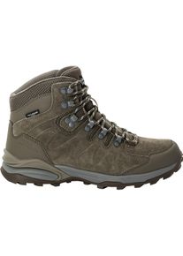 Jack Wolfskin, Damen, Wanderschuhe, Refugio Texapore Mid W (39.5), Braun
