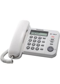 Panasonic KX-TS560 DECT telephone Caller ID White, Telefon, Weiss