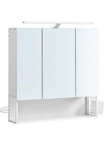 VASAGLE, Spiegelschrank, Diana (70 x 14.50 x 70 cm)