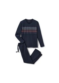 Tchibo - Pyjama - Herren - Gr. M - wei&szlig;/print