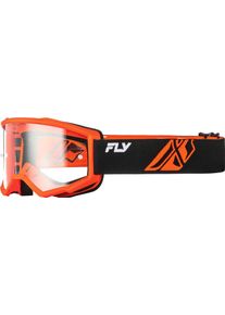 Fly Racing Focus, goggles , color: Orange/Black Clear , size: One Size
