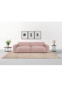 Trendmanufaktur Big-Sofa &raquo;Braga, mit hochwertigem Kaltschaum, Megasofa, in Cord erh&auml;ltlich&laquo; modernes Big-Sofa, Couch mit hohem Sitzkomfort, 254/72/107