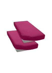 OTTO home Spannbettlaken &raquo;PAPRIKA&laquo; Bettlaken, Laken, in zwei Qualit&auml;ten: Fleece & Jersey, pflegeleicht