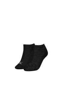 Calvin Klein Jeans Sneakersocken &raquo;CKJ WOMEN SNEAKER 2P GLOSSY&laquo; 2 Paar, Markenlogo, niedriger Schnitt schwarz, Gr&ouml;&szlig;e 35-38