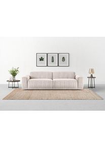 Trendmanufaktur Big-Sofa &raquo;Braga, mit hochwertigem Kaltschaum, Megasofa, in Cord erh&auml;ltlich&laquo; modernes Big-Sofa, Couch mit hohem Sitzkomfort, 254/72/107