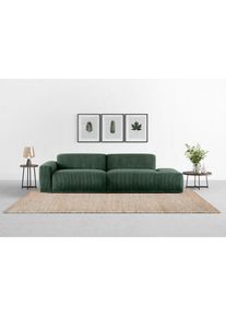 Trendmanufaktur Big-Sofa &raquo;Braga, mit hochwertigem Kaltschaum, Megasofa, in Cord erh&auml;ltlich&laquo; modernes Big-Sofa, Couch mit hohem Sitzkomfort, 277/72/107