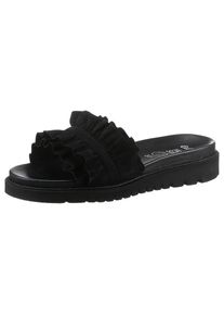 Ara Pantolette &raquo;KENT&laquo; , Keilabsatz, Sommerschuh, Schlappen zum Schlupfen schwarz, Gr&ouml;&szlig;e 37