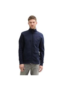 Tom Tailor Sweatjacke mit Logo Stickerei blau, Gr&ouml;&szlig;e 3XL