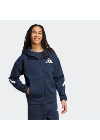 adidas Sportswear Kapuzensweatshirt &raquo;M Z.N.E. FZ&laquo;, f&uuml;r sportliche Aktivit&auml;ten, aus Polyester und Baumwolle blau, Gr&ouml;&szlig;e XL