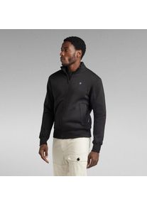 G-Star Raw G-STAR Sweatjacke mit Logostickerei auf der Brust schwarz, Gr&ouml;&szlig;e XL
