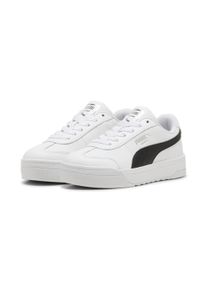 Sneaker Puma "ROMA FEMININE WNS", Damen, Gr. 42,5, Textil, schwarz-wei&szlig; (Puma wei&szlig;, Puma schwarz), Leder, unifarben, Schuhe Sneaker