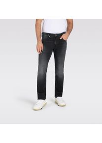 Straight-Jeans MAC "Arne Pipe", Herren, Gr. 32, L&auml;nge 34, schwarz (schwarz authentic use), Denim/Jeans, Obermaterial: 93% Baumwolle, 5% Elastomultiester, 2% Elasthan, Jeans Straight-Jeans