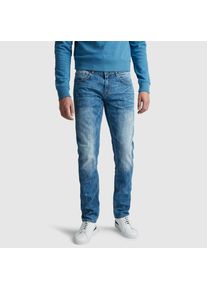 PME-Legend Regular-fit-Jeans PME LEGEND "Nightflight PTR120", Herren, Gr. 33, L&auml;nge 32, blau (mid blau), Denim/Jeans, Obermaterial: 93% Baumwolle, 6% Polyester, 1% Elasthan, regular fit lang, Jeans Regular-fit-Jeans, in verschiedenen Waschungen - Regular Fit